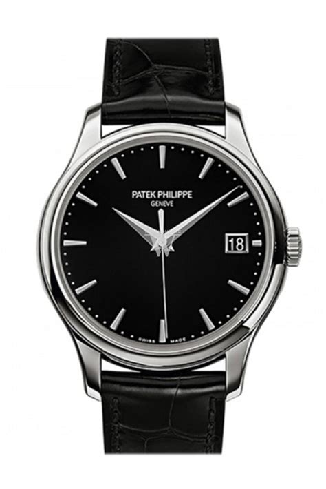 patek philippe calatrava black dial|Patek Philippe Calatrava small seconds.